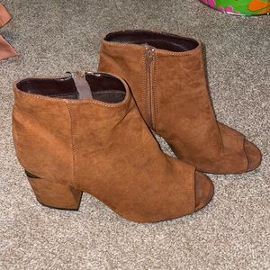 suede heels/booties